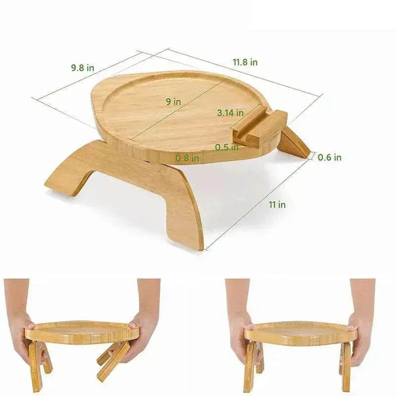 Home Decor Bamboo Sofa Portable Folding Tray - EX-STOCK Canada