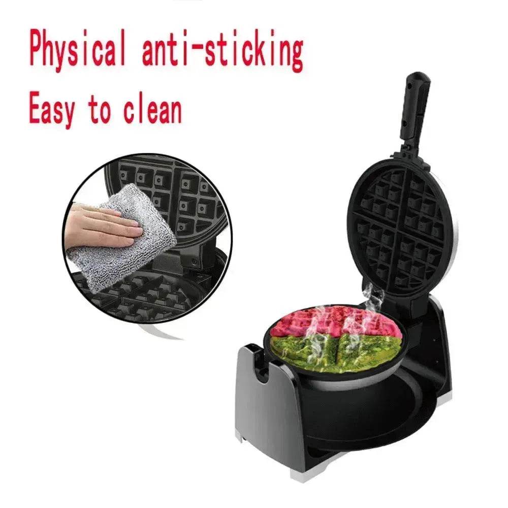 Household Round Rotating Waffle Machine - EX-STOCK Canada