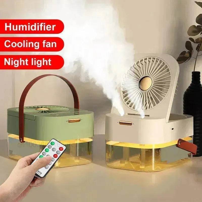 Humidifier Spray Fan Portable Fan Air Cooler Air Humidifier USB Fan Desktop Fan With Night Light For Summer Home Appliance - EX-STOCK Canada