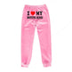 I Love MY BOYFRIEND Printed Trousers Casual Sweatpants Men And Women Sports Pants - EX-STOCK Canada