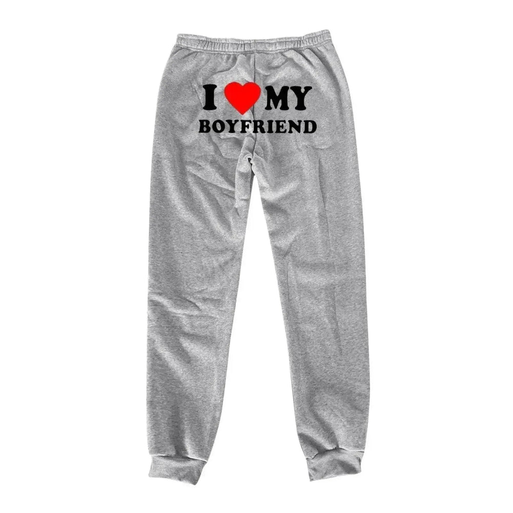 Pantalones Estampados 'Amo a Mi Novio' Pantalones Deportivos Informales para Hombres y Mujeres EX-STOCK Canada