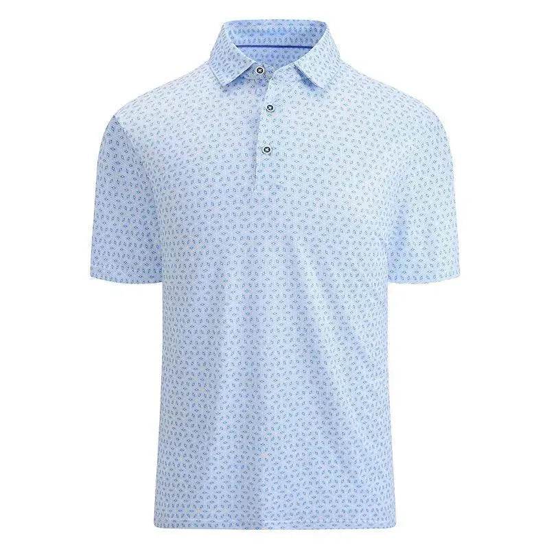 Ice Silk Printed Polo Shirt Men's Short Sleeve - EX-STOCK Canada