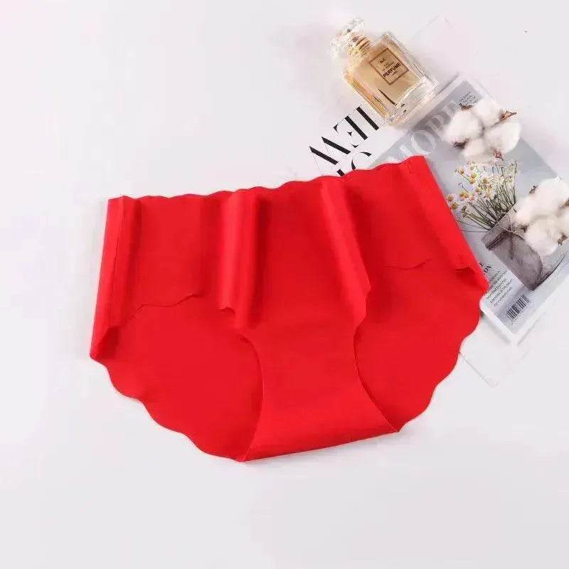 Ice Silk Traceless Girl Underwear Solid Color Pant - EX-STOCK Canada