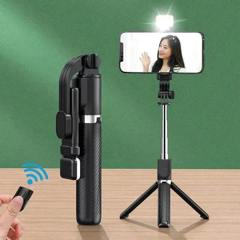 Integrated Selfie Stick Bluetooth Mobile Phone Live Streaming Tripod Stand - EX-STOCK CANADA