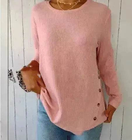 Casual Summer Irregular Sunken Top Button tunic top Women - EX-STOCK Canada