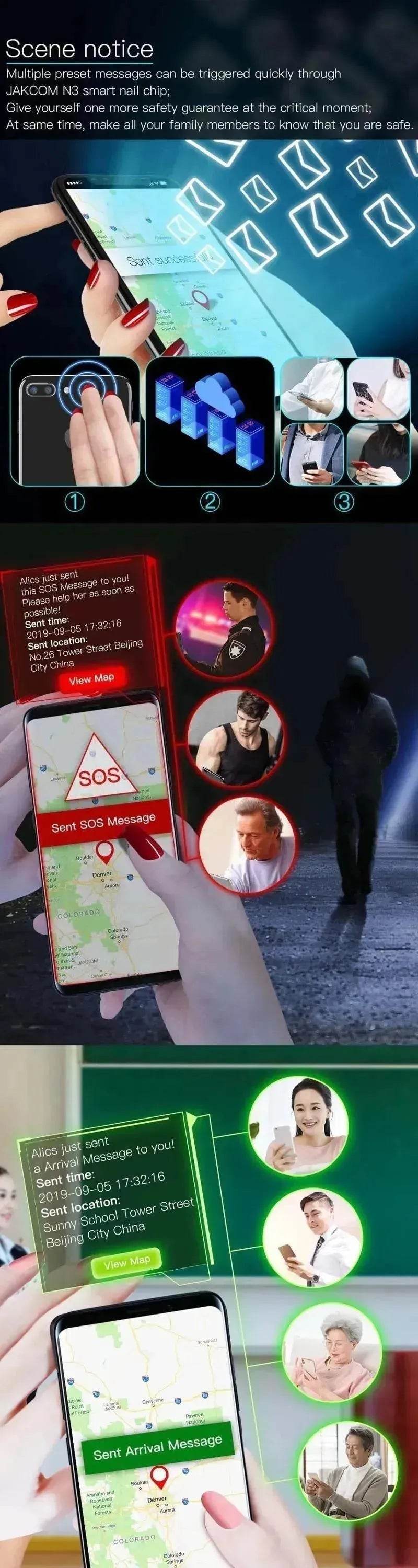 JAKCOM N3 Smart Wireless Sensor Nail Chip - EX-STOCK Canada