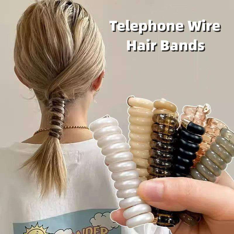 Japanese Braided Hair Band Phone Line Claw