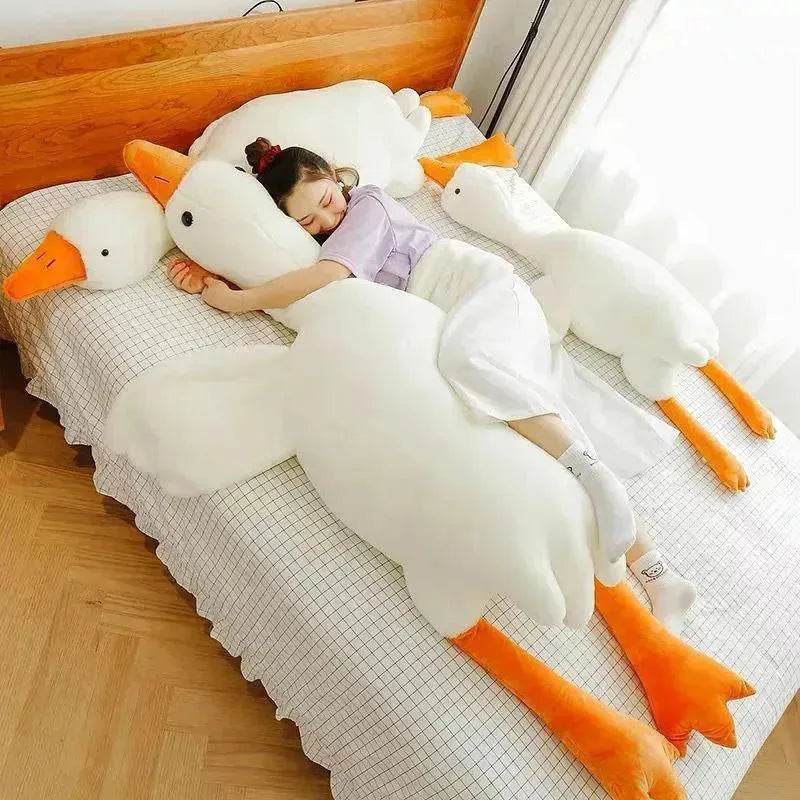 Kids Children Cute Big White Geese Pillow Plush Toy Stuffed Animal Plushies - EX-STOCK Canada