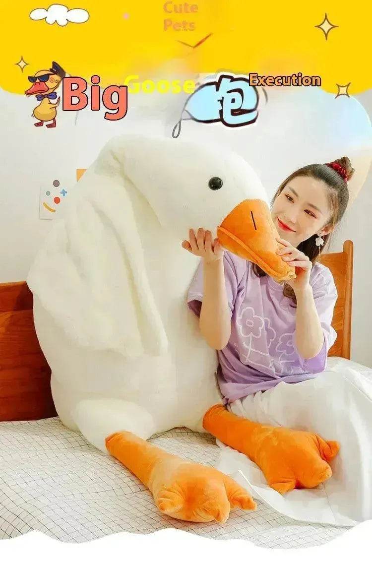 Kids Children Cute Big White Geese Pillow Plush Toy Stuffed Animal Plushies - EX-STOCK Canada