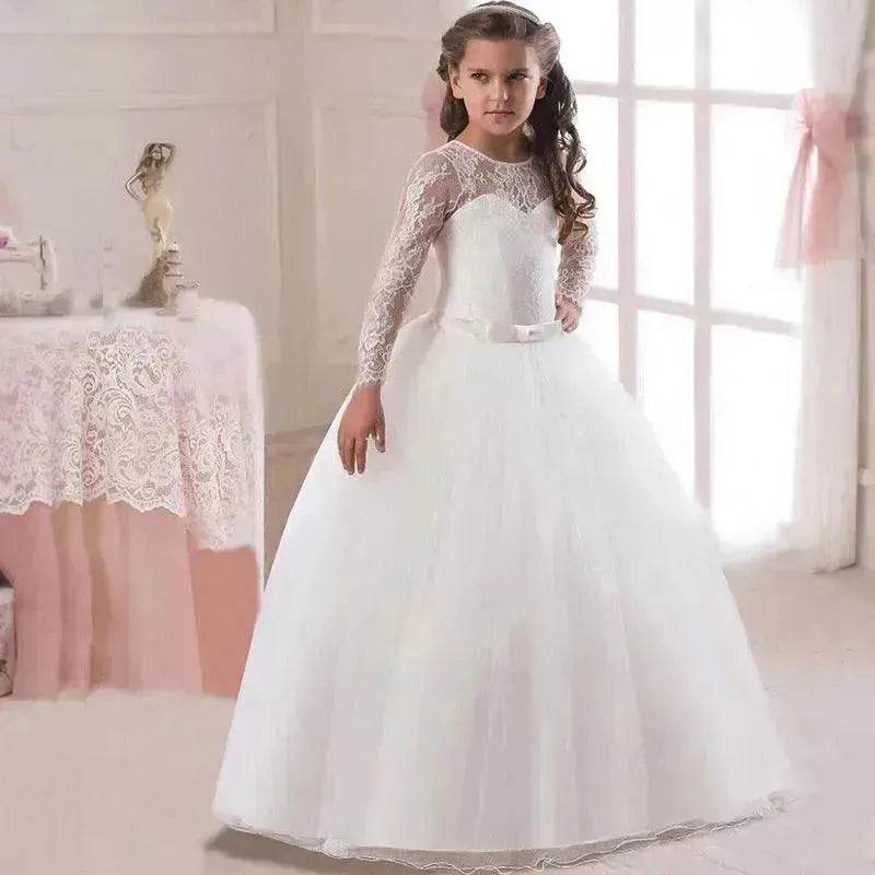 Kids Long Flower Girl Dress Dress - EX-STOCK Canada