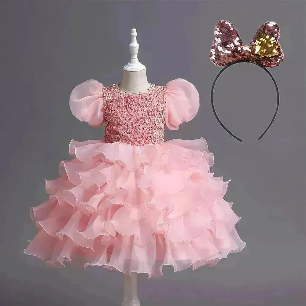Kids Tutu Birthday Princess Party Dress - EX-STOCK CANADA
