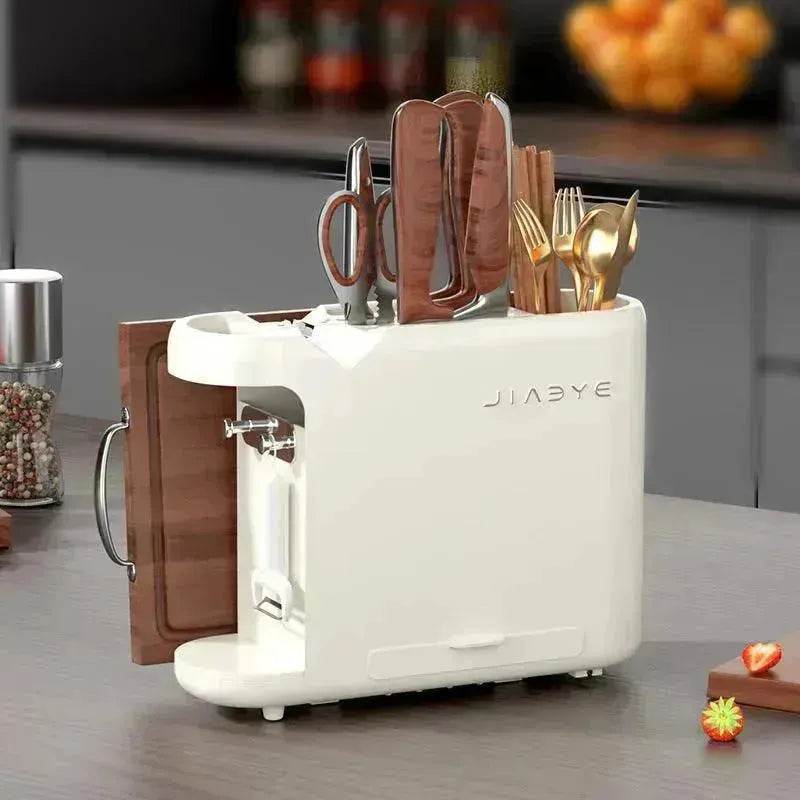 Kitchen Knife Rack Storage Rack Dish Chopsticks Chopping Board Pot Cover - EX-STOCK Canada