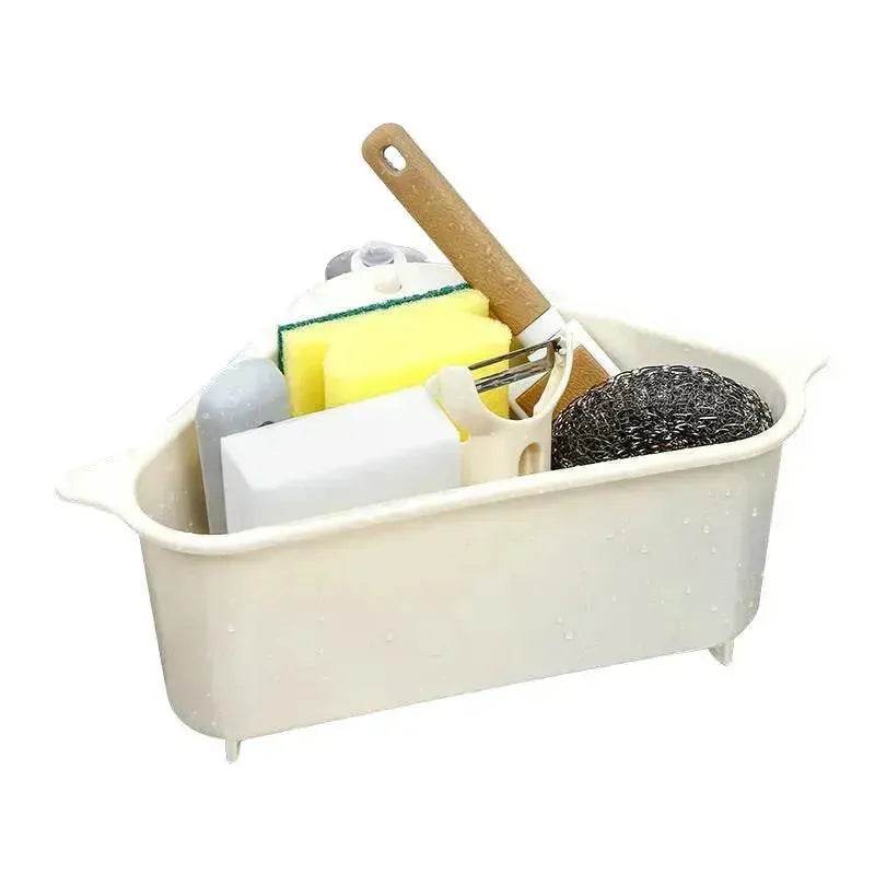 Kitchen Sink Multi-function Triangle Storage Rack Multi-purpose Dishwashing Sponge Drain Rack Storage Rack - EX-STOCK Canada
