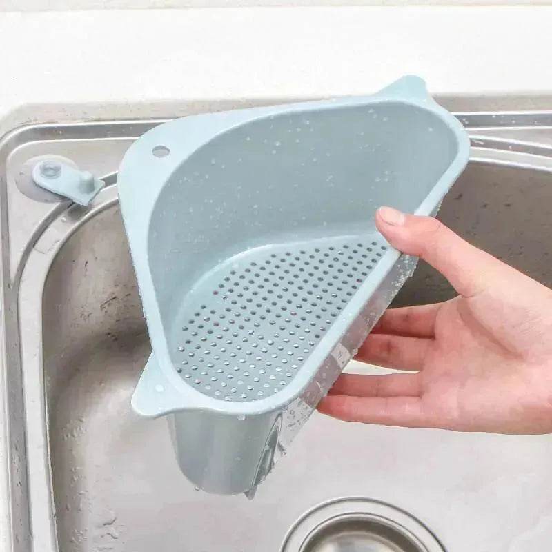 Kitchen Sink Multi-function Triangle Storage Rack Multi-purpose Dishwashing Sponge Drain Rack Storage Rack - EX-STOCK Canada