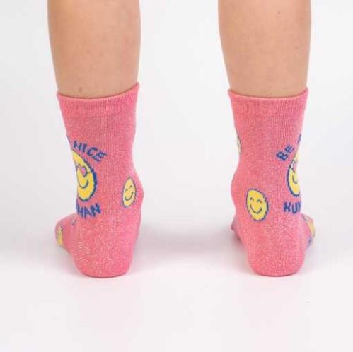 Sock It To Me Shimmer - Junior Crew Socks - EX-STOCK Canada