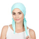 Ladies Arab Baotou Solid Color Pullover Tail Hat - EX-STOCK Canada