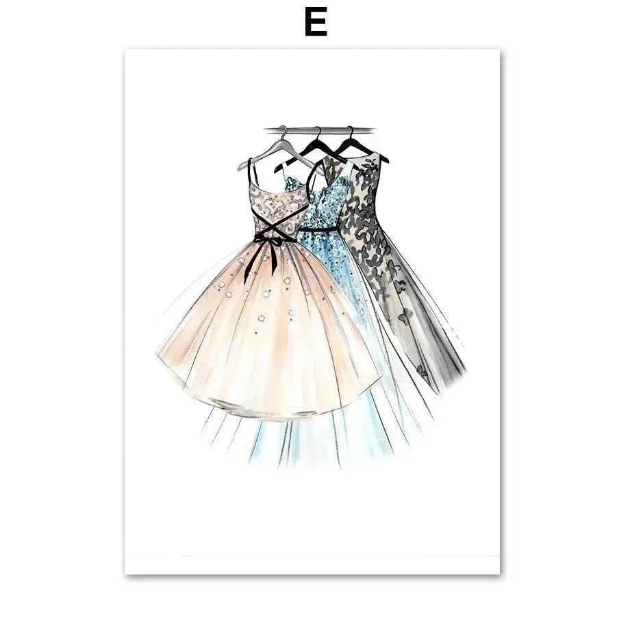 Ladies Flower Bag Canvas Wall Living Room - EX-STOCK Canada