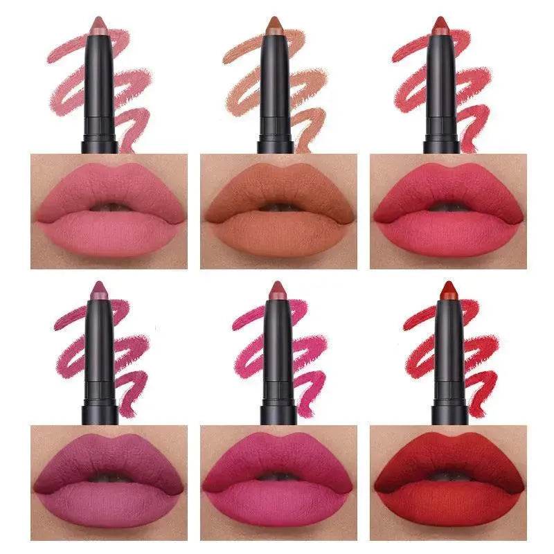 Langmanni Makeup Lipstick Set Of Six Matte Matte Lipsticks Lip Gloss Set - EX-STOCK Canada