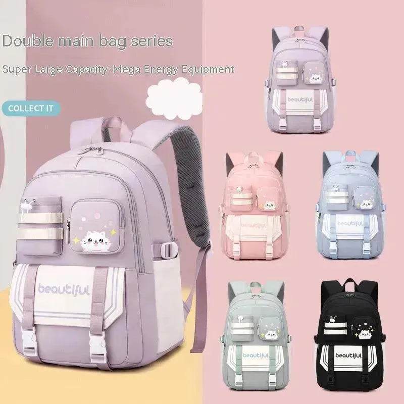 Large Capacity Schoolbag For Primary School Girls Cute - EX-STOCK Canada