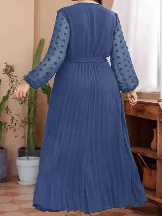 Large Size Solid Color Elastic Waist flared Abaya Dress for Turkey Middle East Women - EX-STOCK Canada