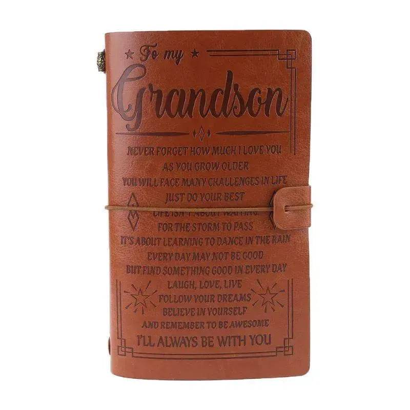 Leather Hand Ledger Business Note Hand Ledger - EX-STOCK Canada