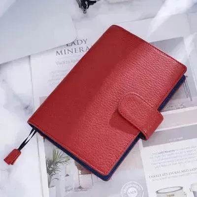 Leather Notebook Lychee Pattern Head Layer Cowhide A6 Loose-Leaf Diary - EX-STOCK Canada