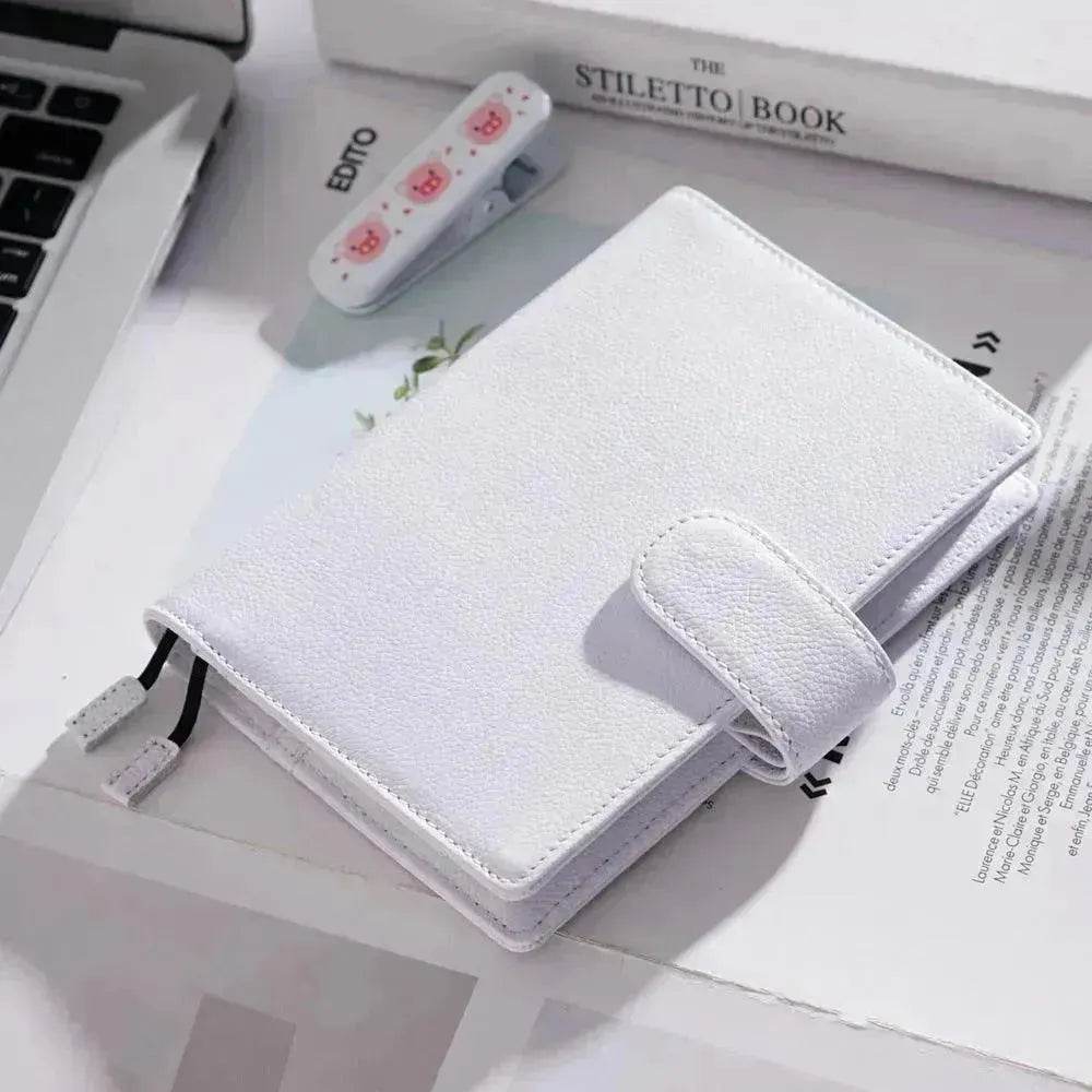 Leather Notebook Lychee Pattern Head Layer Cowhide A6 Loose-Leaf Diary - EX-STOCK Canada