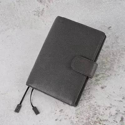 Leather Notebook Lychee Pattern Head Layer Cowhide A6 Loose-Leaf Diary - EX-STOCK Canada