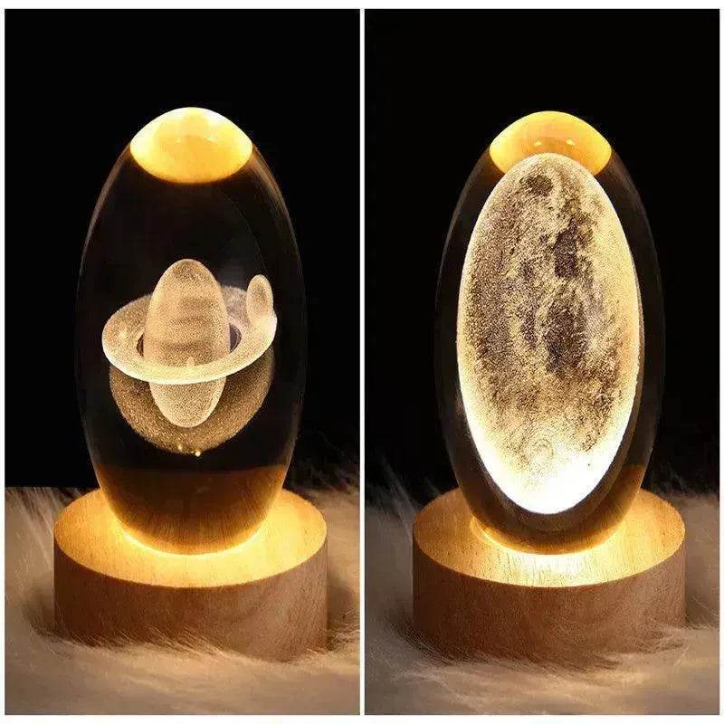 LED Night Light Galaxy Crystal Ball Table Lamp 3D Planet Moon Lamp Bedroom Home Decor For Kids Party Children Birthday Gifts - EX-STOCK Canada
