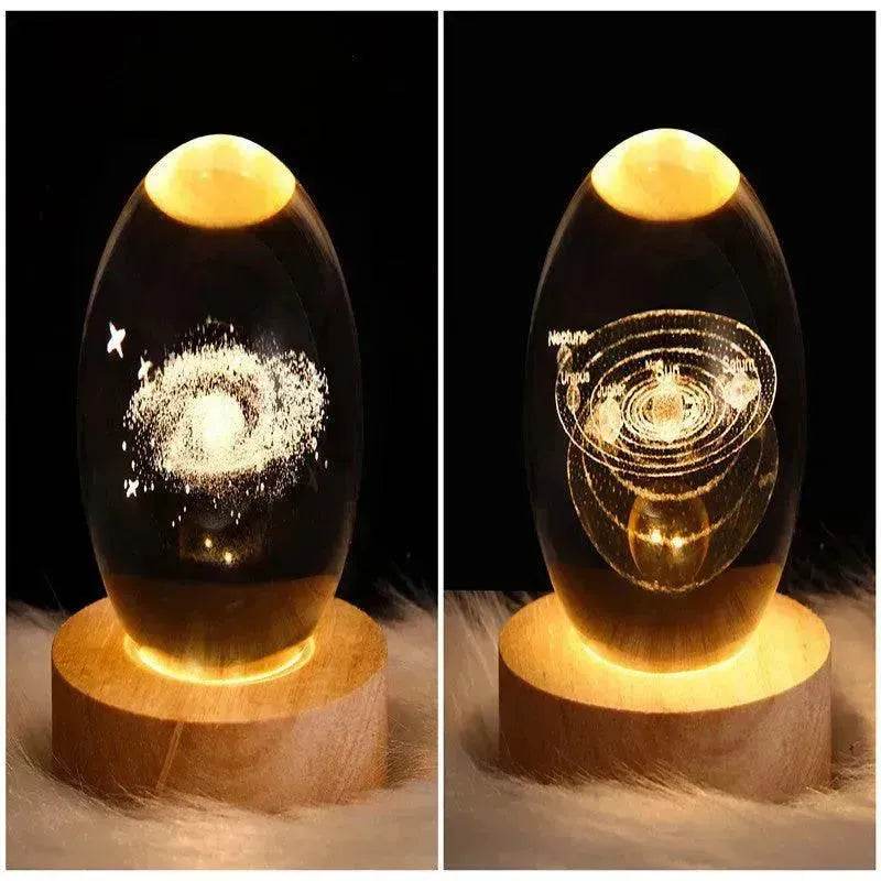 LED Night Light Galaxy Crystal Ball Table Lamp 3D Planet Moon Lamp Bedroom Home Decor For Kids Party Children Birthday Gifts - EX-STOCK Canada
