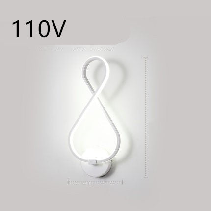 led wall lamp nordic minimalist bedroom bedside lamp EX-STOCK Canada