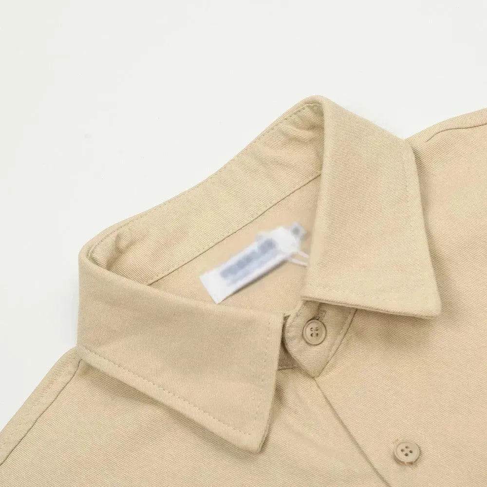 Letter Embroidered Workwear With Pocket Shirt - EX-STOCK Canada
