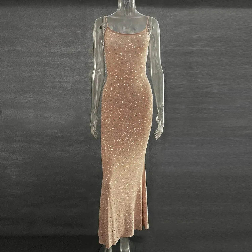 Light Diamond Charming Suspender Mermaid Dress Gown - EX-STOCK Canada
