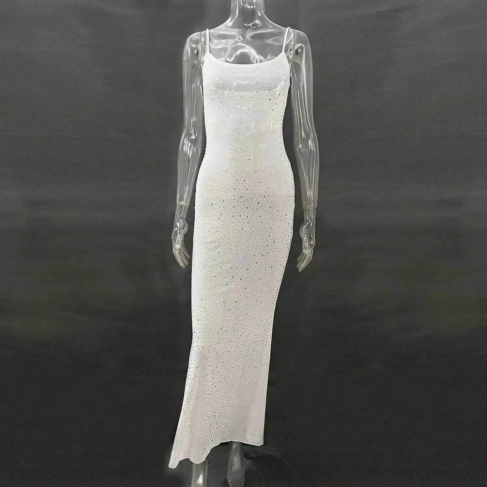 Light Diamond Charming Suspender Mermaid Dress Gown - EX-STOCK Canada