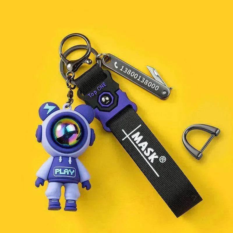 Lightning Unique Anti Lost Card Custom Pendant Keychain - EX-STOCK Canada