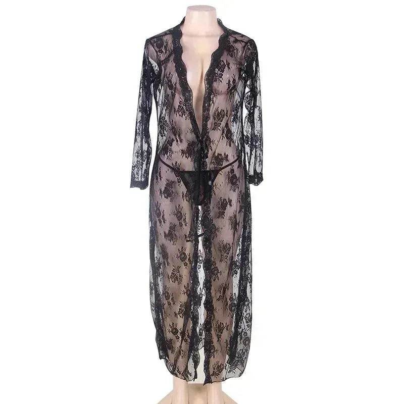 Lingerie Lace Long Dress Nightgown - EX-STOCK Canada