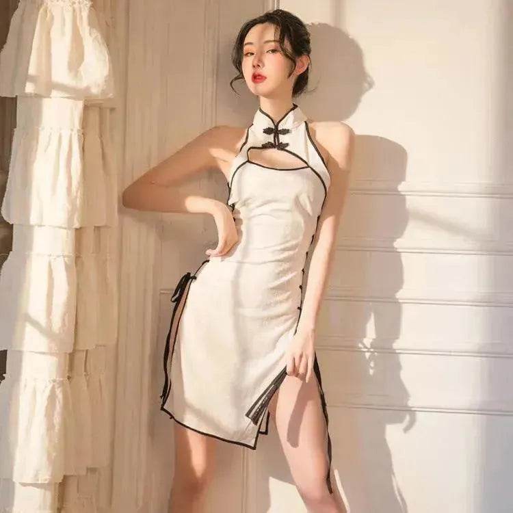 Lingerie Ladies Long Cheongsam - EX-STOCK Canada