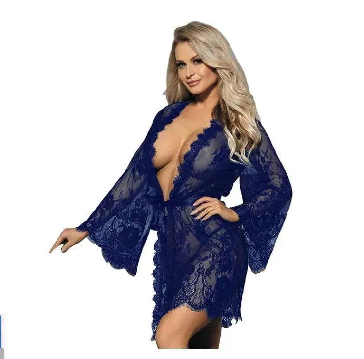 Lingerie Long Sleeve Lace Pajamas - EX-STOCK Canada
