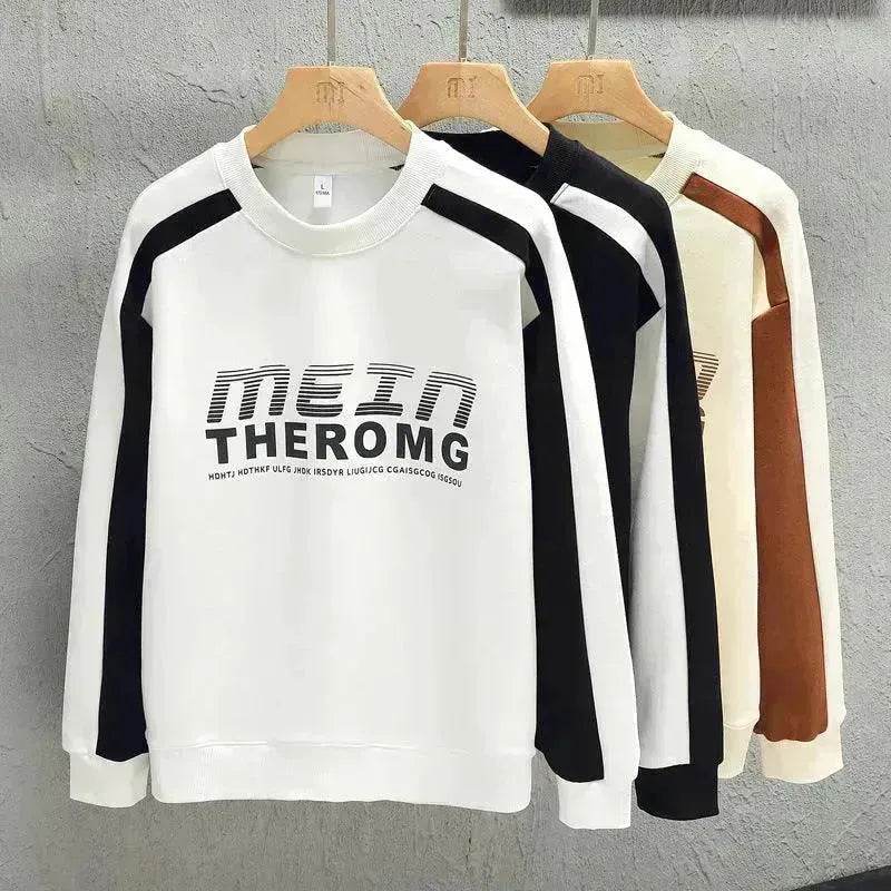 Loose-fitting Casual Round-neck Long Sleeve T-shirt - EX-STOCK Canada