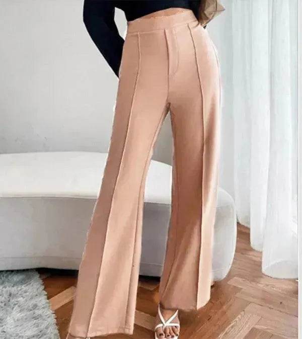 Loose Straight Pants Women High Waist Casual Trousers - EX-STOCK Canada