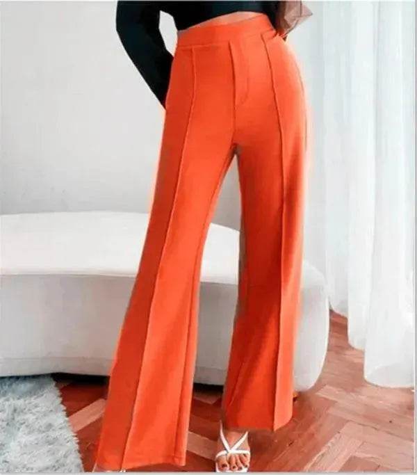 Loose Straight Pants Women High Waist Casual Trousers - EX-STOCK Canada