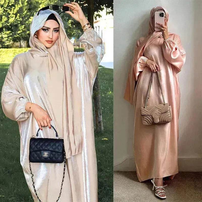 Lustre Batwing style Abaya Dress for Arab Dubai Turkey Middle East Women - EX-STOCK Canada