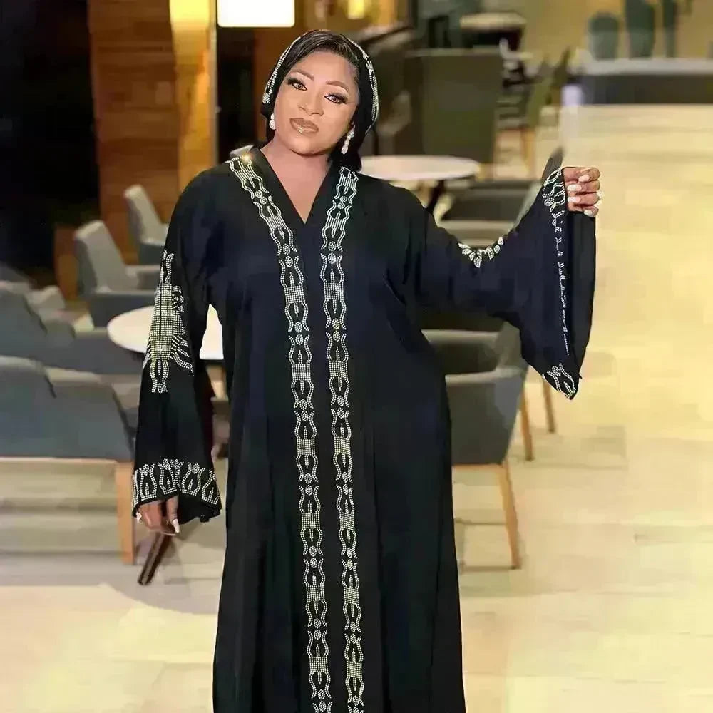 Luxurious Plain and Embroidered Turkey Abaya Dress - EX-STOCK CANADA