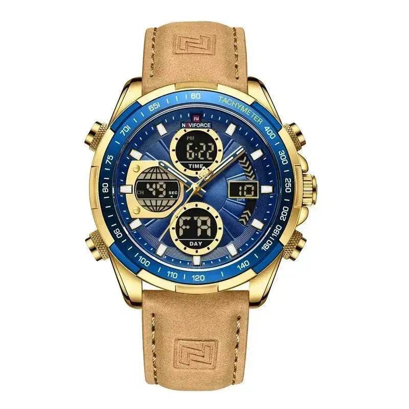 Luxury Men's Waterproof Sports Leather Strap Electronic Multi-function Watch - EX-STOCK Canada