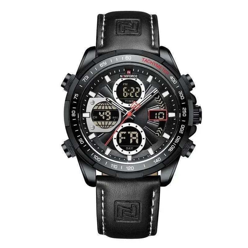 Luxury Men's Waterproof Sports Leather Strap Electronic Multi-function Watch - EX-STOCK Canada