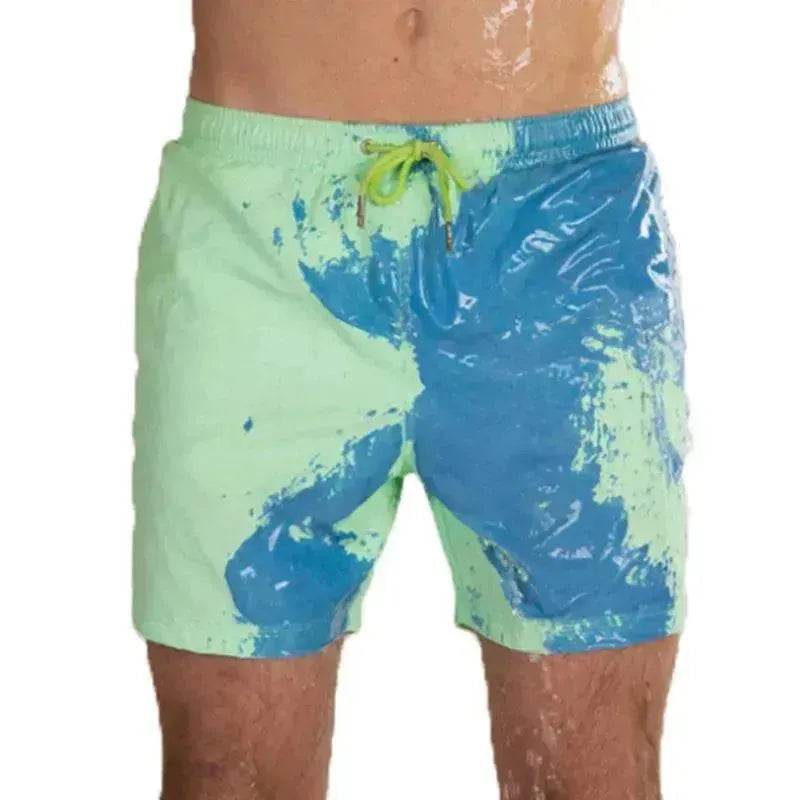 Magical Change Color Beach Shorts Summer Men Swimming Swimsuit Quick Dry - EX-STOCK Canada