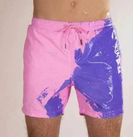 Magical Change Color Beach Shorts Summer Men Swimming Swimsuit Quick Dry - EX-STOCK Canada