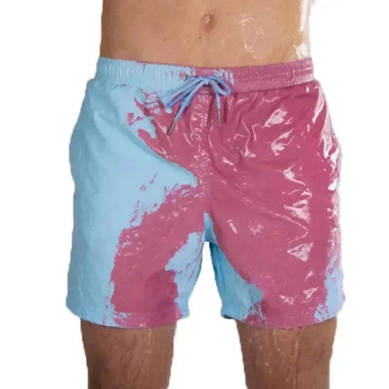 Magical Change Color Beach Shorts Summer Men Swimming Swimsuit Quick Dry - EX-STOCK Canada