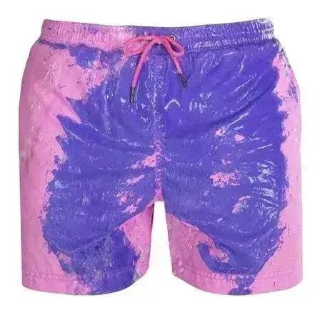 Magical Change Color Beach Shorts Summer Men Swimming Swimsuit Quick Dry - EX-STOCK Canada