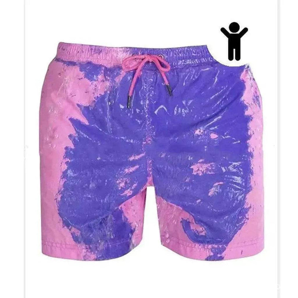 Magical Change Color Beach Shorts Summer Men Swimming Swimsuit Quick Dry - EX-STOCK Canada